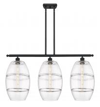 Innovations Lighting 516-3I-BK-G557-10CL - Vaz - 3 Light - 37 inch - Matte Black - Cord hung - Island Light