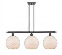 Innovations Lighting 516-3I-OB-G121-10CSN - Farmhouse Chicken Wire - 3 Light - 37 inch - Oil Rubbed Bronze - Cord hung - Island Light