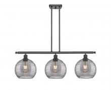 Innovations Lighting 516-3I-OB-G1213-8SM - Athens Deco Swirl - 3 Light - 36 inch - Oil Rubbed Bronze - Cord hung - Island Light