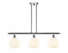 Innovations Lighting 516-3I-PC-G1217-8WV - White Venetian - 3 Light - 36 inch - Polished Chrome - Stem Hung - Island Light