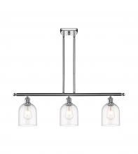  516-3I-PC-G558-6CL - Bella - 3 Light - 36 inch - Polished Chrome - Cord hung - Island Light