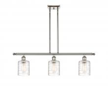 Innovations Lighting 516-3I-PN-G1113 - Cobbleskill - 3 Light - 36 inch - Polished Nickel - Cord hung - Island Light