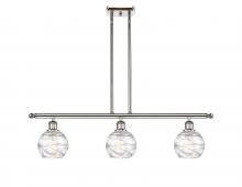 Innovations Lighting 516-3I-PN-G1213-6 - Athens Deco Swirl - 3 Light - 36 inch - Polished Nickel - Cord hung - Island Light