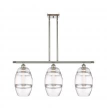  516-3I-PN-G557-8CL - Vaz - 3 Light - 36 inch - Polished Nickel - Cord hung - Island Light