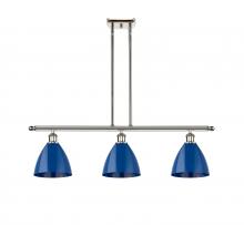 Innovations Lighting 516-3I-PN-MBD-75-BL - Plymouth - 3 Light - 36 inch - Polished Nickel - Cord hung - Island Light