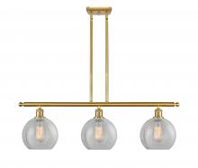 Innovations Lighting 516-3I-SG-G125 - Athens - 3 Light - 36 inch - Satin Gold - Cord hung - Island Light