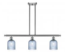  516-3I-SN-G559-5BL - Bridal Veil - 3 Light - 36 inch - Brushed Satin Nickel - Cord hung - Island Light