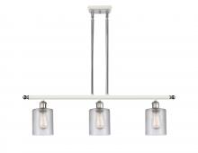 Innovations Lighting 516-3I-WPC-G112 - Cobbleskill - 3 Light - 36 inch - White Polished Chrome - Cord hung - Island Light