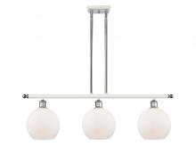 Innovations Lighting 516-3I-WPC-G121-8 - Athens - 3 Light - 36 inch - White Polished Chrome - Cord hung - Island Light