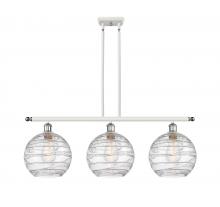 Innovations Lighting 516-3I-WPC-G1213-10 - Athens Deco Swirl - 3 Light - 37 inch - White Polished Chrome - Cord hung - Island Light