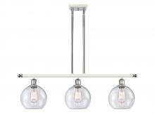 Innovations Lighting 516-3I-WPC-G124-8 - Athens - 3 Light - 36 inch - White Polished Chrome - Cord hung - Island Light