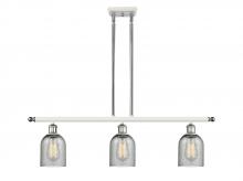  516-3I-WPC-G257 - Caledonia - 3 Light - 36 inch - White Polished Chrome - Cord hung - Island Light