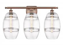 Innovations Lighting 516-3W-AC-G557-8CL - Vaz - 3 Light - 28 inch - Antique Copper - Bath Vanity Light