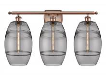 Innovations Lighting 516-3W-AC-G557-8SM - Vaz - 3 Light - 28 inch - Antique Copper - Bath Vanity Light