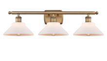  516-3W-BB-G131 - Orwell - 3 Light - 28 inch - Brushed Brass - Bath Vanity Light