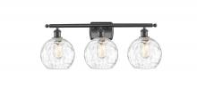  516-3W-OB-G1215-8 - Athens Water Glass - 3 Light - 28 inch - Oil Rubbed Bronze - Bath Vanity Light