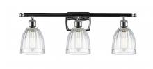  516-3W-PC-G442 - Brookfield - 3 Light - 26 inch - Polished Chrome - Bath Vanity Light