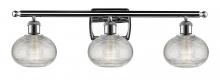 Innovations Lighting 516-3W-PC-G555-6CL - Ithaca - 3 Light - 26 inch - Polished Chrome - Bath Vanity Light