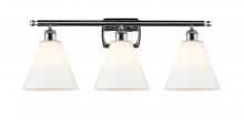 Innovations Lighting 516-3W-PC-GBC-81 - Berkshire - 3 Light - 28 inch - Polished Chrome - Bath Vanity Light