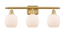 Innovations Lighting 516-3W-SG-G101 - Belfast - 3 Light - 26 inch - Satin Gold - Bath Vanity Light