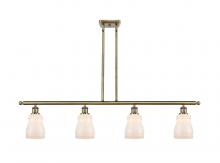  516-4I-AB-G391 - Ellery - 4 Light - 48 inch - Antique Brass - Cord hung - Island Light