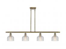 Innovations Lighting 516-4I-AB-G412-LED - Dayton - 4 Light - 48 inch - Antique Brass - Cord hung - Island Light