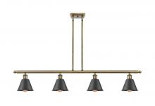 Innovations Lighting 516-4I-AB-M8-BK - Smithfield - 4 Light - 48 inch - Antique Brass - Cord hung - Island Light