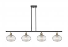 Innovations Lighting 516-4I-BAB-G555-8CL - Ithaca - 4 Light - 48 inch - Black Antique Brass - Cord hung - Island Light