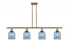  516-4I-BB-G558-6BL - Bella - 4 Light - 48 inch - Brushed Brass - Cord hung - Island Light