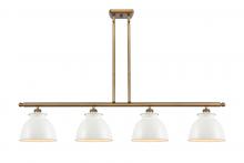  516-4I-BB-M14-W - Adirondack - 4 Light - 48 inch - Brushed Brass - Cord hung - Island Light