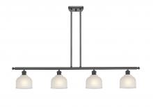 Innovations Lighting 516-4I-BK-G411 - Dayton - 4 Light - 48 inch - Matte Black - Cord hung - Island Light