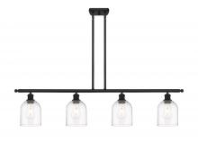  516-4I-BK-G558-6CL - Bella - 4 Light - 48 inch - Matte Black - Cord hung - Island Light