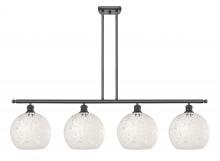 Innovations Lighting 516-4I-OB-G1216-10WM - White Mouchette - 4 Light - 48 inch - Oil Rubbed Bronze - Stem Hung - Island Light