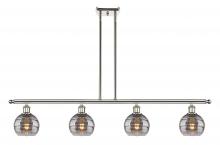  516-4I-PN-G556-6SM - Rochester - 4 Light - 48 inch - Polished Nickel - Cord hung - Island Light