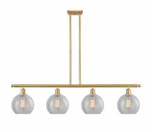 Innovations Lighting 516-4I-SG-G125 - Athens - 4 Light - 48 inch - Satin Gold - Cord hung - Island Light