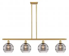 Innovations Lighting 516-4I-SG-G556-8SM - Rochester - 4 Light - 48 inch - Satin Gold - Cord hung - Island Light