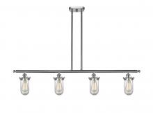 Innovations Lighting 516-4I-SN-CE231-CL - Kingsbury - 4 Light - 48 inch - Brushed Satin Nickel - Cord hung - Island Light