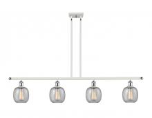  516-4I-WPC-G104 - Belfast - 4 Light - 48 inch - White Polished Chrome - Cord hung - Island Light