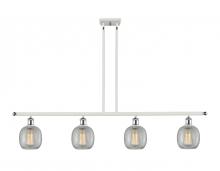  516-4I-WPC-G105 - Belfast - 4 Light - 48 inch - White Polished Chrome - Cord hung - Island Light