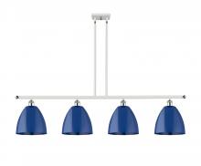 Innovations Lighting 516-4I-WPC-MBD-9-BL-LED - Plymouth - 4 Light - 48 inch - White Polished Chrome - Cord hung - Island Light