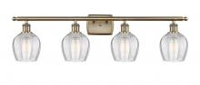 Innovations Lighting 516-4W-AB-G462-6-LED - Norfolk - 4 Light - 36 inch - Antique Brass - Bath Vanity Light