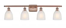  516-4W-AC-G441 - Brookfield - 4 Light - 36 inch - Antique Copper - Bath Vanity Light