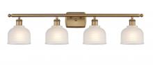 Innovations Lighting 516-4W-BB-G411 - Dayton - 4 Light - 36 inch - Brushed Brass - Bath Vanity Light