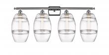  516-4W-PC-G557-8CL - Vaz - 4 Light - 38 inch - Polished Chrome - Bath Vanity Light