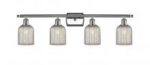  516-4W-PC-G559-5ME - Bridal Veil - 4 Light - 35 inch - Polished Chrome - Bath Vanity Light