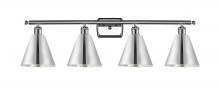  516-4W-PC-MBC-8-PC - Berkshire - 4 Light - 38 inch - Polished Chrome - Bath Vanity Light