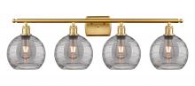 Innovations Lighting 516-4W-SG-G1213-8SM - Athens Deco Swirl - 4 Light - 38 inch - Satin Gold - Bath Vanity Light