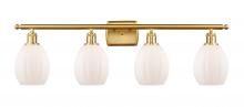 Innovations Lighting 516-4W-SG-G81 - Eaton - 4 Light - 36 inch - Satin Gold - Bath Vanity Light