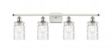 Innovations Lighting 516-4W-WPC-G352 - Candor - 4 Light - 35 inch - White Polished Chrome - Bath Vanity Light