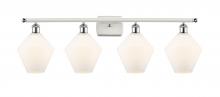 Innovations Lighting 516-4W-WPC-G651-8 - Cindyrella - 4 Light - 38 inch - White Polished Chrome - Bath Vanity Light